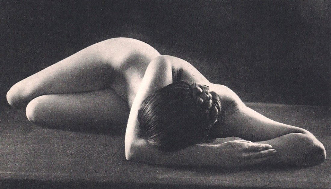 Ruth Bernhard: Nude, Repose: Medium: Vintage Sheet-fed Gravure Date: 1964 Printer: Sapho, France Image Size: 6.5 x 4.5 inches Ruth Bernhard was a German-born American photographer. She went on to produce the photography for the f