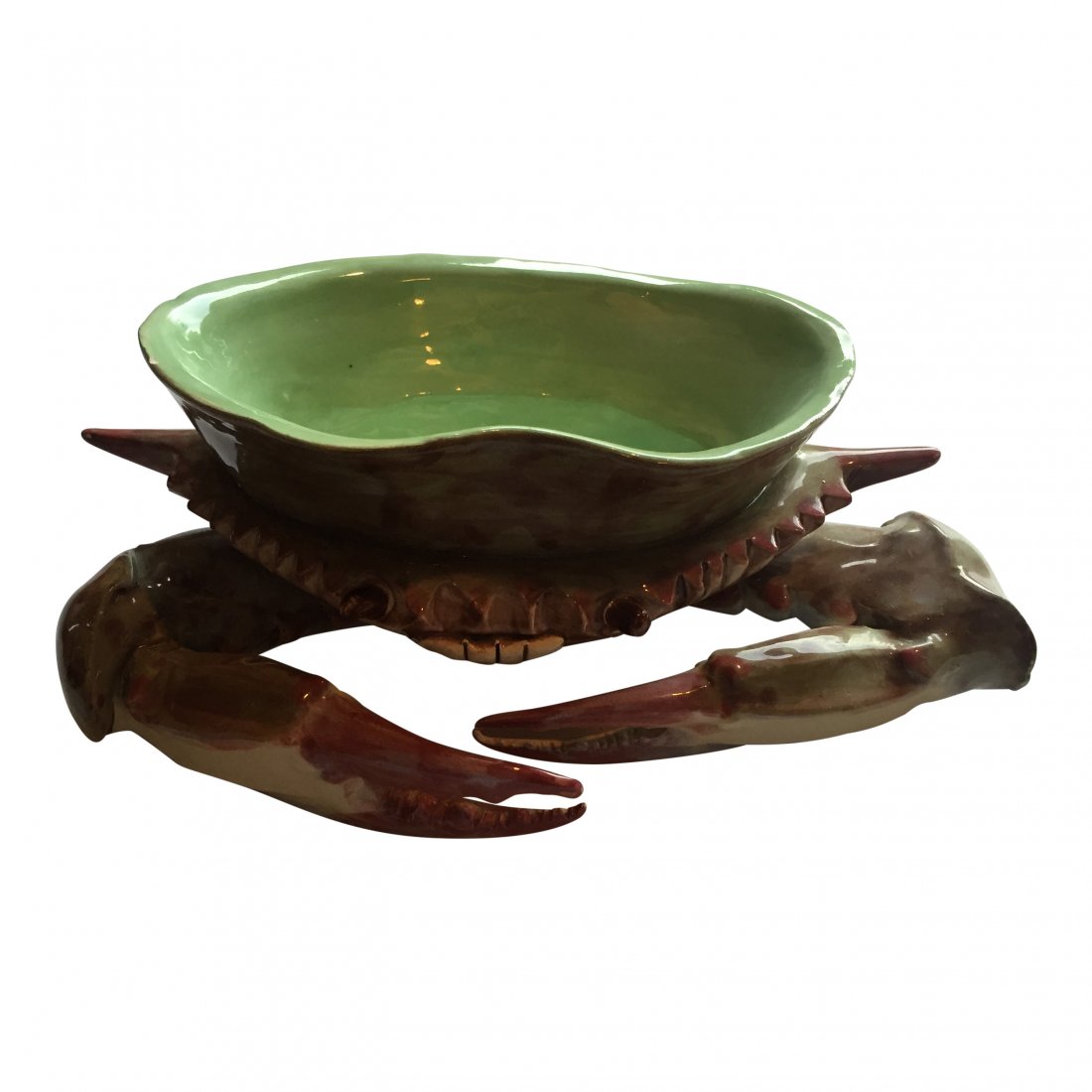 Singing River Pottery Crab Dish (1 of 4)