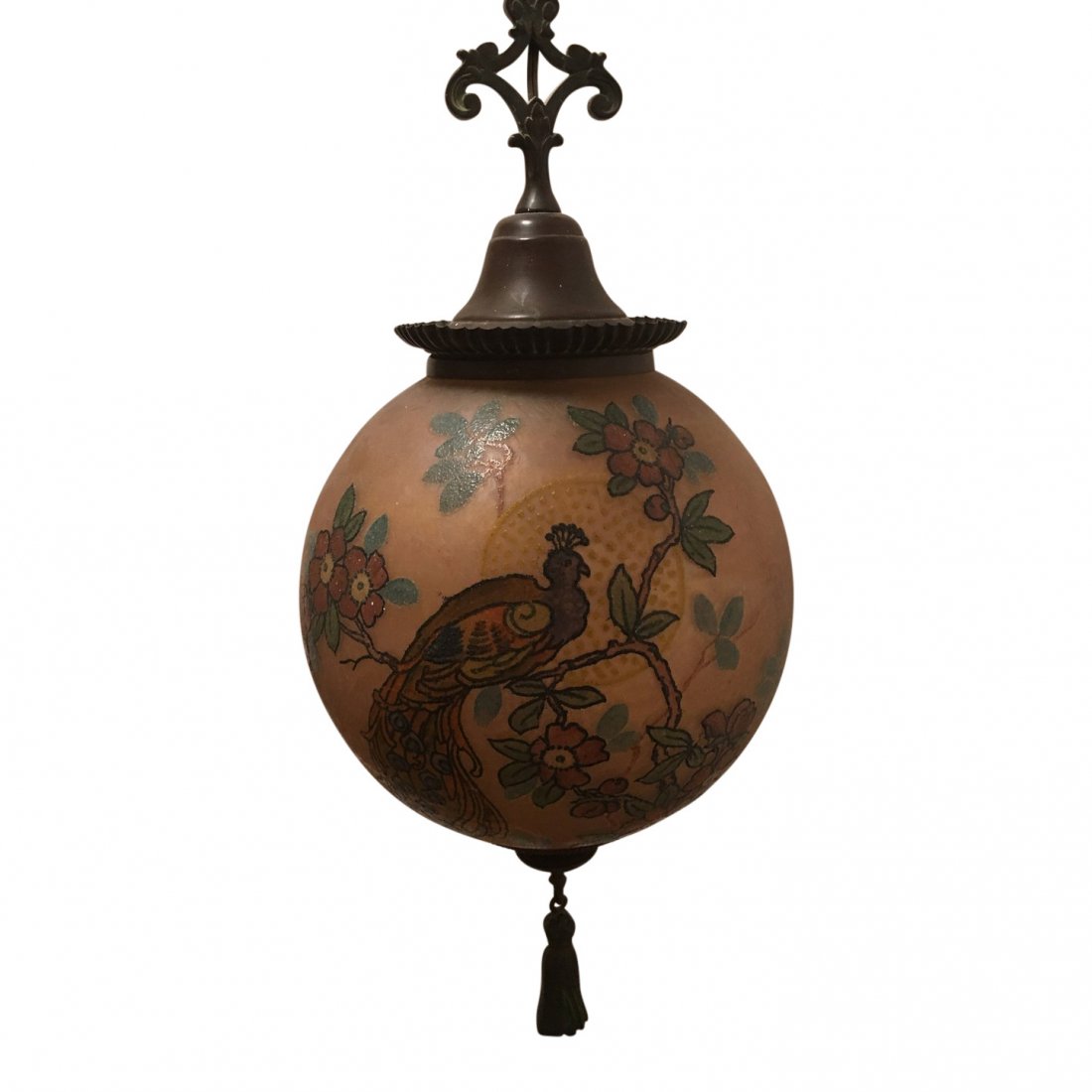 Handel Hanging Globe Lamp, 1900 (1 of 2)