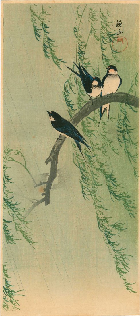 Ito Sozan - Barn Swallows and Willow (1 of 2)