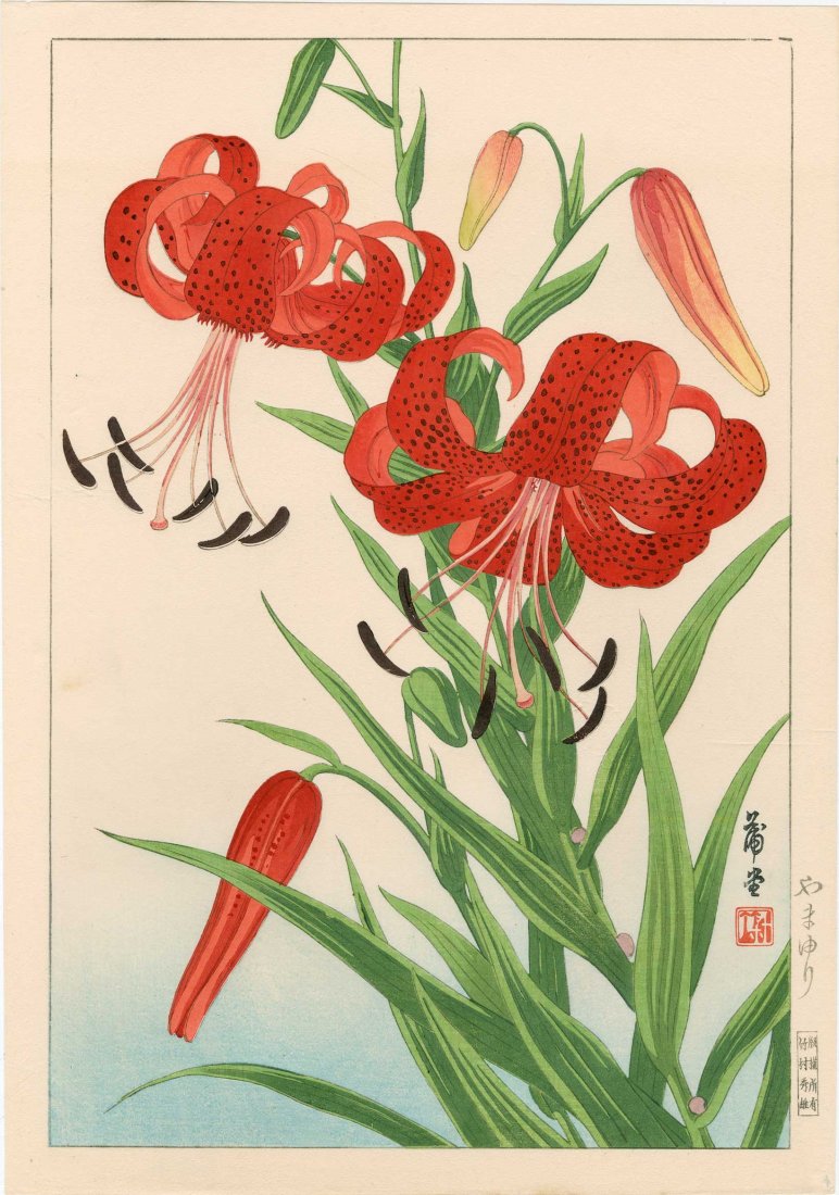 Nishimura Hodo - Tiger Lilies (1 of 2)