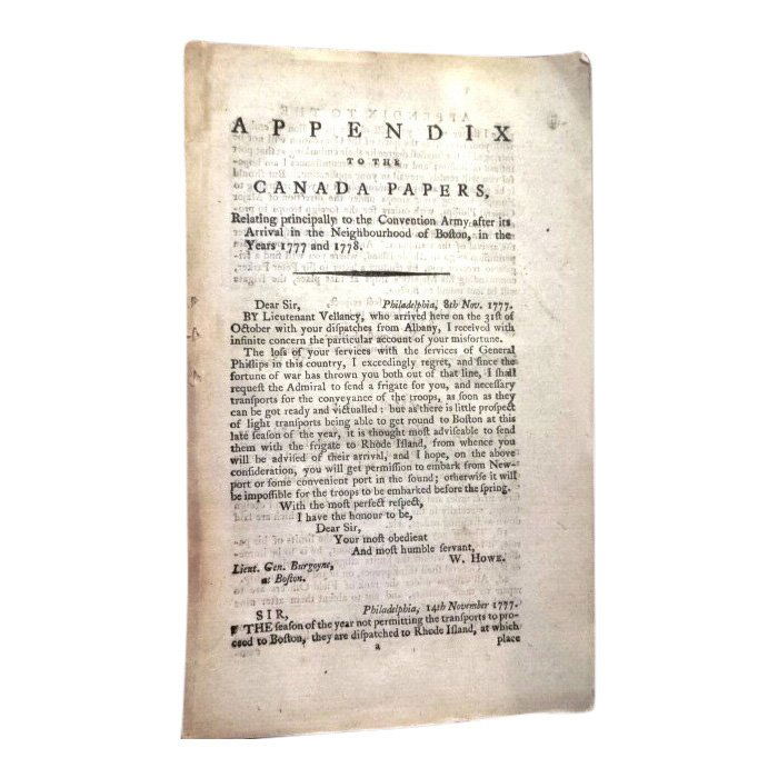 Appendix to the Canada Papers (1 of 4)