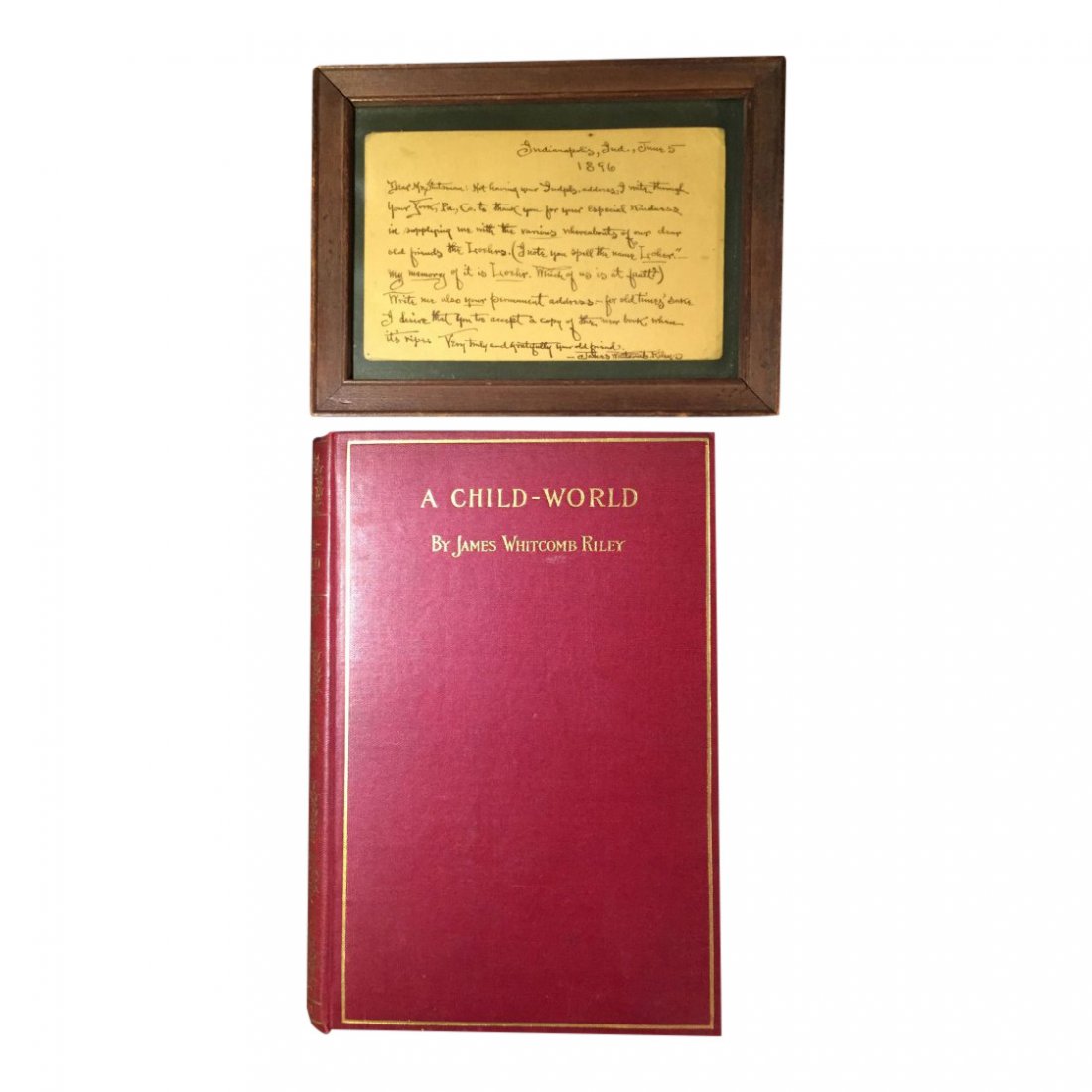 A Child-World by James Whitcomb Riley, with Autograph (1 of 10)