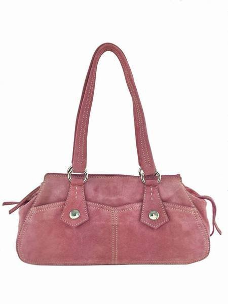 Prada Pink Suede Medium Shoulder Bag (1 of 8)
