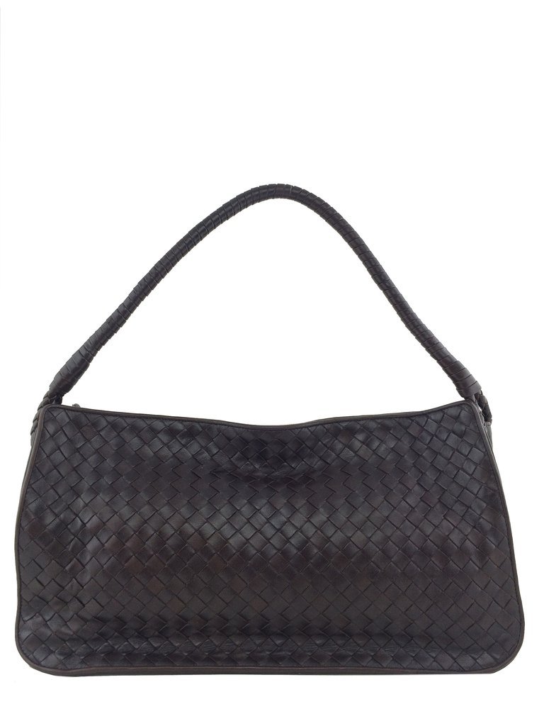 Bottega Veneta Intrecciato Brown Leather Shoulder Bag (1 of 9)