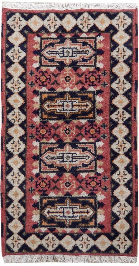 Antique Eagle Design Kilim Wool Rug, 2x4 (1 of 6)