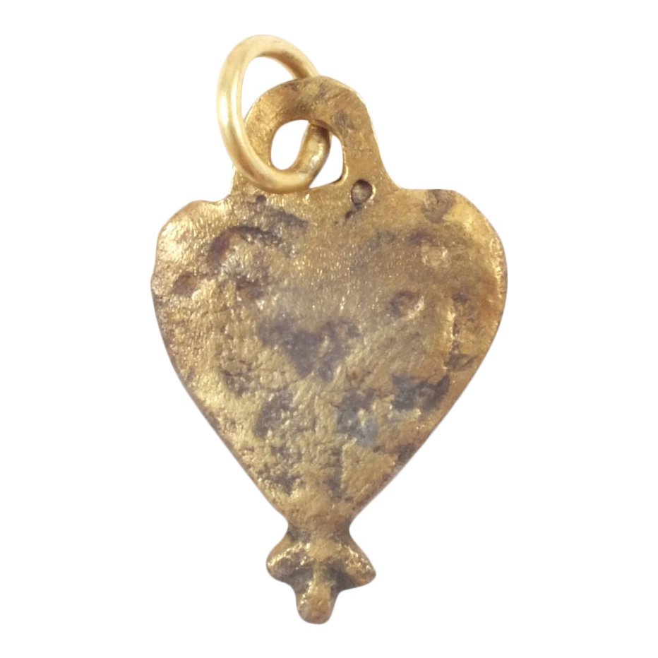 Viking Gilt Heart Pendant, 900-1050 A.D. (1 of 2)