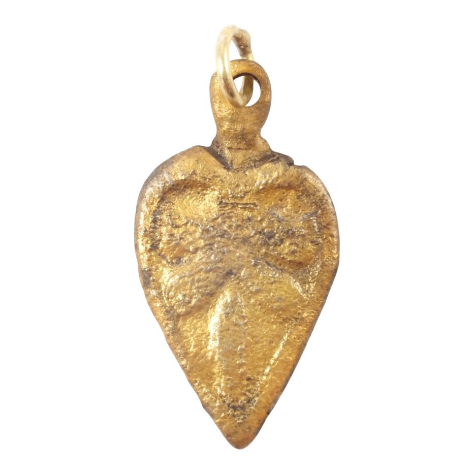 Viking Gilt Heart Pendant, 900-1050 A.D. (1 of 2)