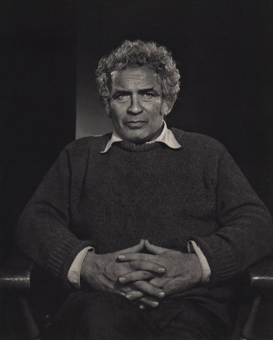 Yousuf Karsh: Norman Mailer: Medium: Vintage Sheet-fed Gravure Date: 1976 Printer: Roto-Sadag, Switzerland Image Size: 9 x 12 inches Yousuf Karsh was an Armenian-Canadian photographer, considered one of the greatest portrait phot