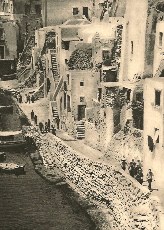 Willy Prager: Quay at Procida: Medium: Vintage Sheet-fed Gravure Printer: Harrison and Sons Date: 1936 Image Size: 6 x 8 inches Willy Prager (1908-1992) was a German photographer who most active during the interwar period and durin