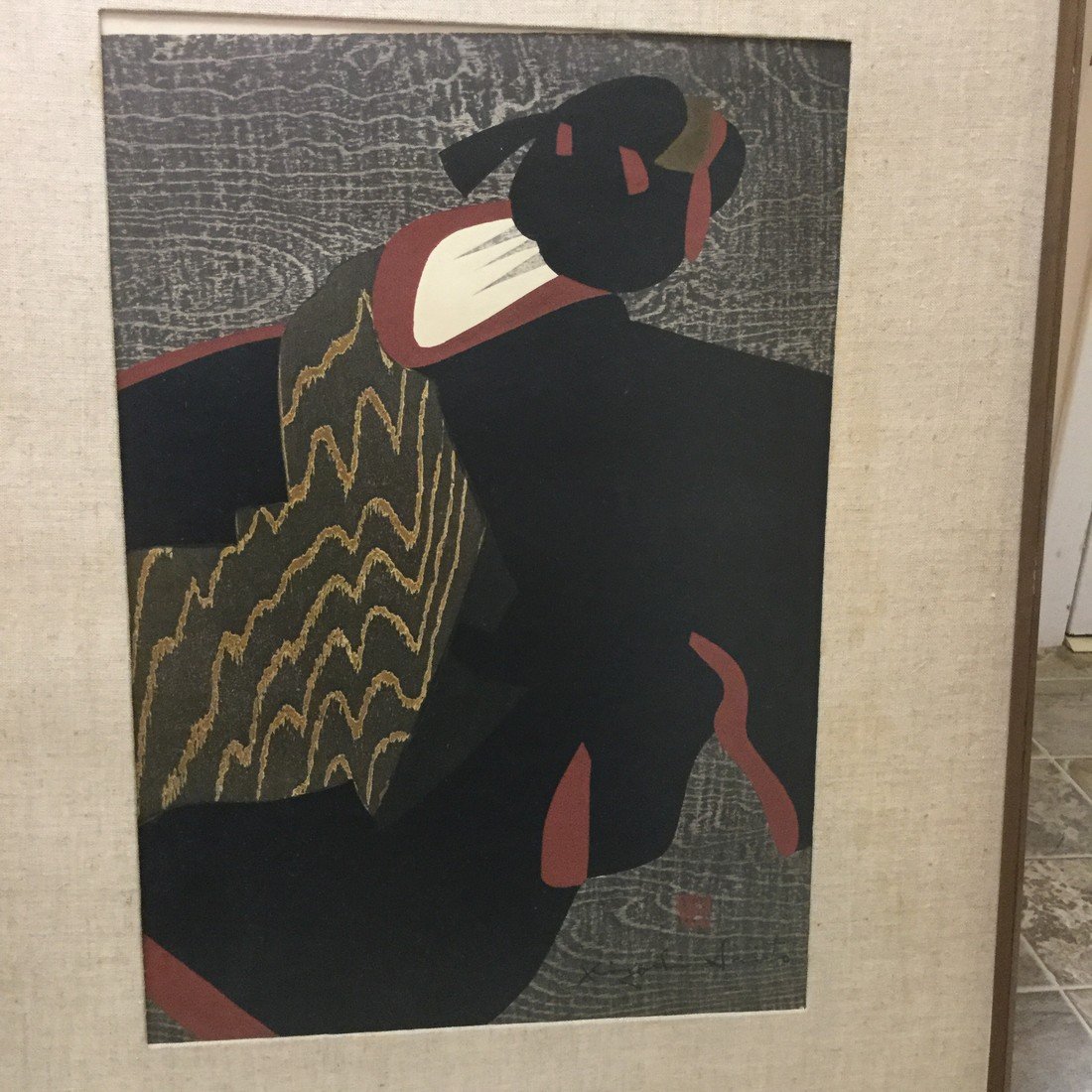 Kiyoshi Saito - Maiko Kyoto D 1960: Artist: Kiyoshi Saito Subject: Maiko Kyoto Date: 1960 Dimensions: 15.5 x 10 inches Medium: Woodblock print Kiyoshi Saito (1907-1997) was a Japanese sosaku hanga artist. He was one of the first Japanes