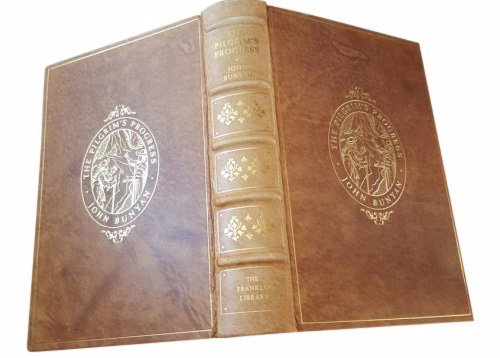 Lot of 2 Books on Religion: Pascal & Bunyan: Book Title: Pensees Author: Blaise Pascal. Introduction by T.S. Eliot Publisher: The Franklin Library, PA Date: 1979 Limited edition Part of the "100 Greatest Books of All Time" series Blue leather bi