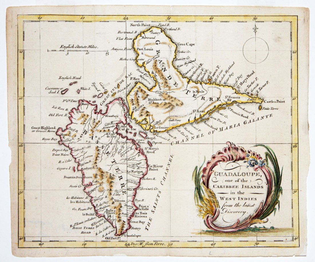 Guadaloupe, London Magazine 1759 (1 of 1)