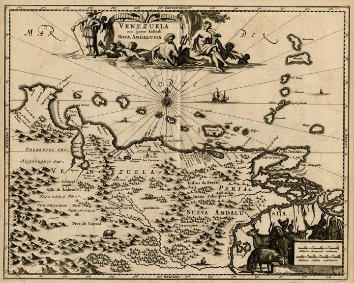 Venezuela, Arnoldus Montanus 1671 (1 of 1)