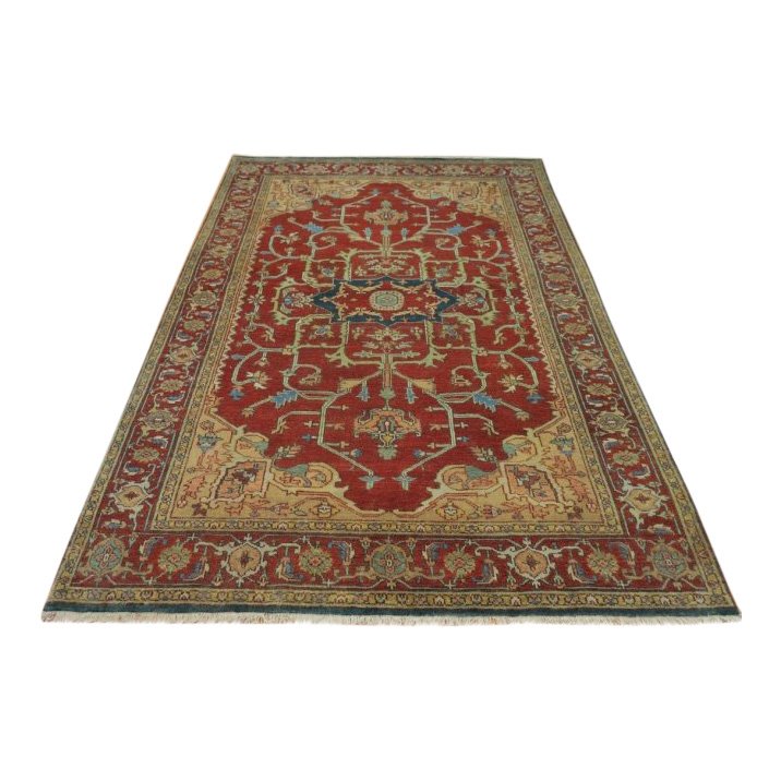 Rare Allover Wool Serapi Area Rug, 6x9 (1 of 7)