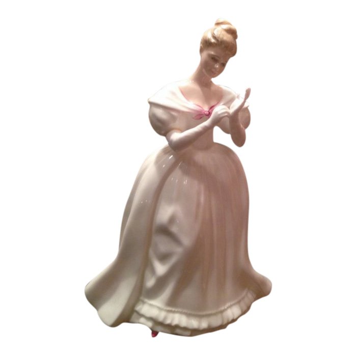 Royal Doulton Figurine: Denise: Figurine: Royal Doulton Denise Series: Vanity Fair Ladies Material: Porcelain Maker: Royal Doulton Size: 7.5 inches Royal Doulton is an English company producing tableware and collectables, dating fro