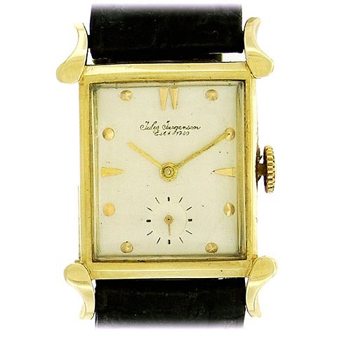 Jules Jurgensen 14k Gold Tank Wristwatch 1940 S Oct 16 2016 Jasper52 In Ny