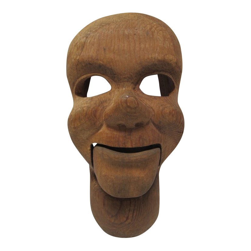 1950s Carved Ventriloquist Dummy Head (1 of 5)