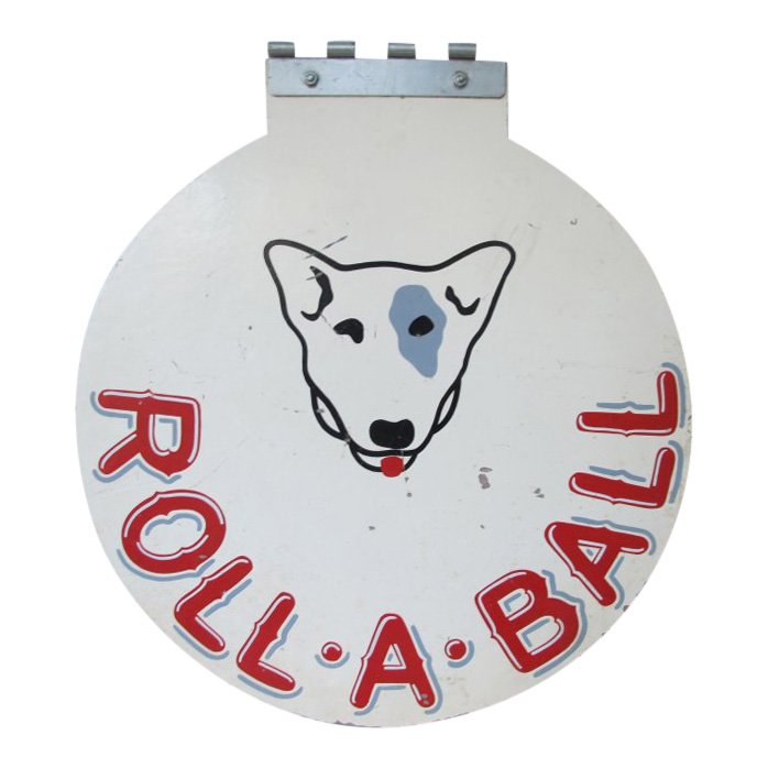 20th C Roll-A-Ball Painted Sign (1 of 2)