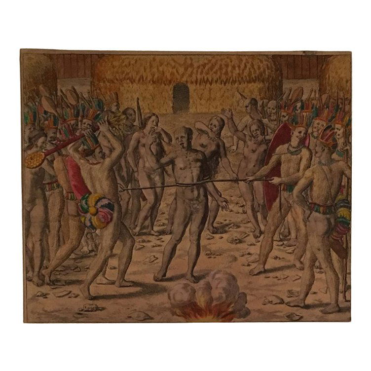 Killing Prisoners, Theodore de Bry 16th C (1 of 1)