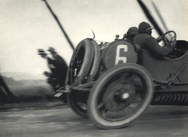 Jacques Henri Lartigue: Paris-Madrid Race: Gravure Title: Paris-Madrid Race Artist: Jacques Henri Lartigue Medium: Sheet-fed Copperplate Gravure Date: 1958 Printer: Draeger Freres, France Size: 8 x 6.5 inches Jacques Henri Lartigue (1894-1986)