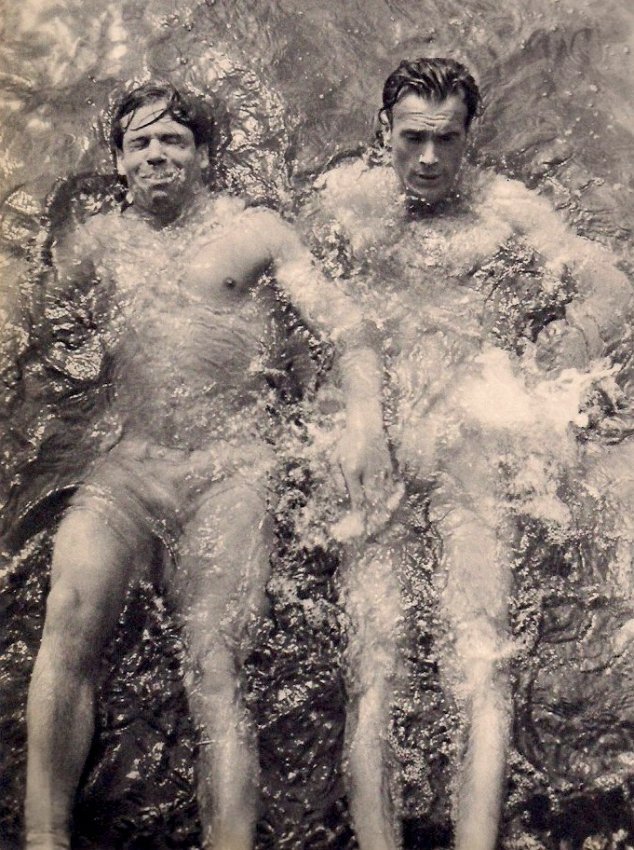 Umbo (Otto Umbehr): Swimmers: Gravure Title: Swimmers Artist: Umbo (Otto Umbehr) Medium: Sheet-fed Copperplate Gravure Date: 1935 Printer: Neogravure Company, France Size: 7 x 9 inches Umbo, or Otto Maximilian Umbehr, was a German