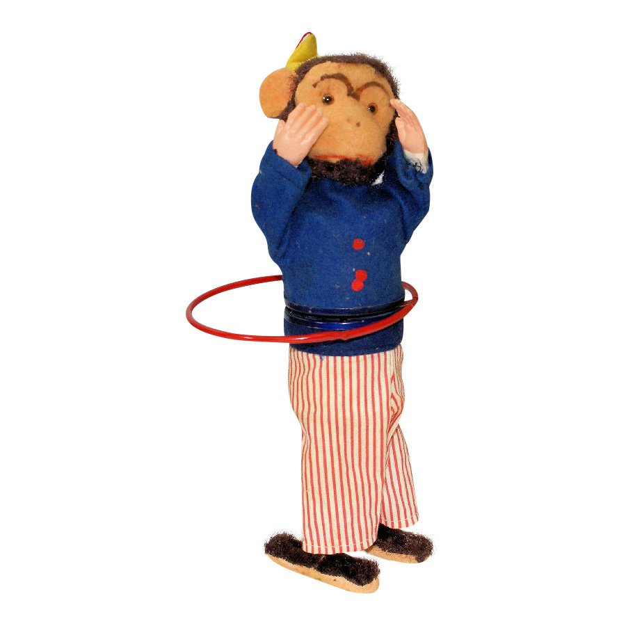 Charlie Chimp the Hula Expert Wind Up Monkey Figure (1 of 2)