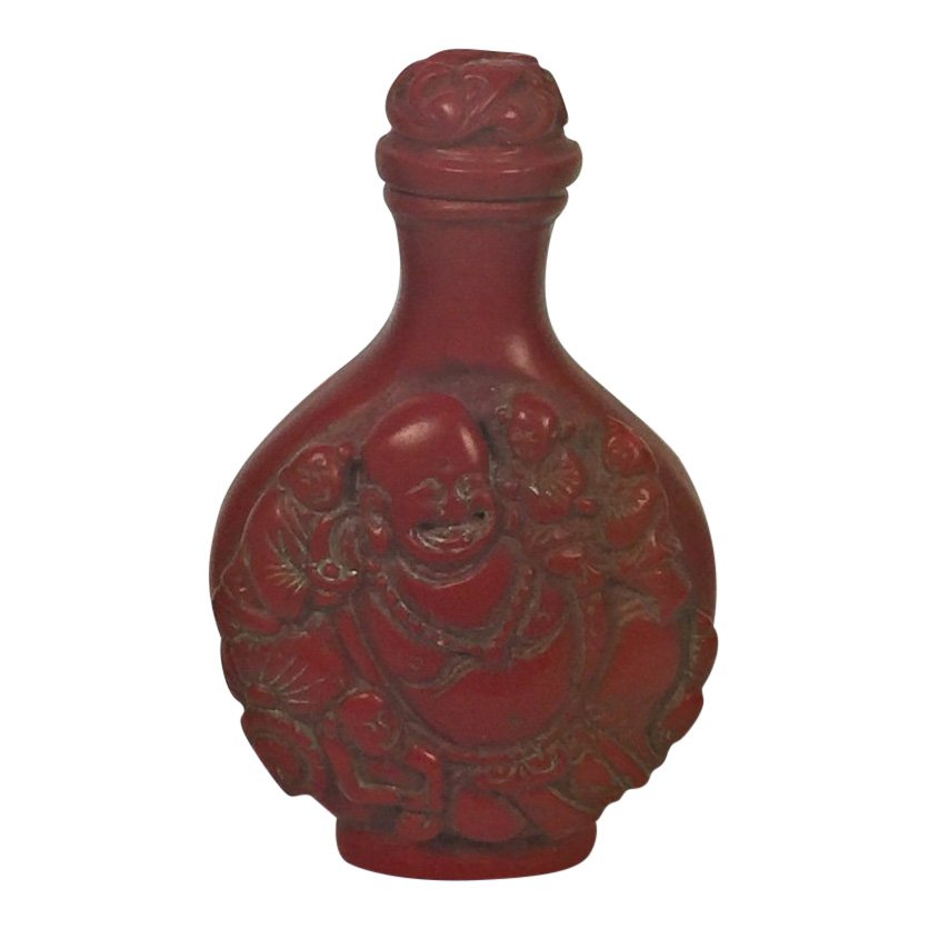 Two Red Lacquer Snuff Bottles (1 of 8)