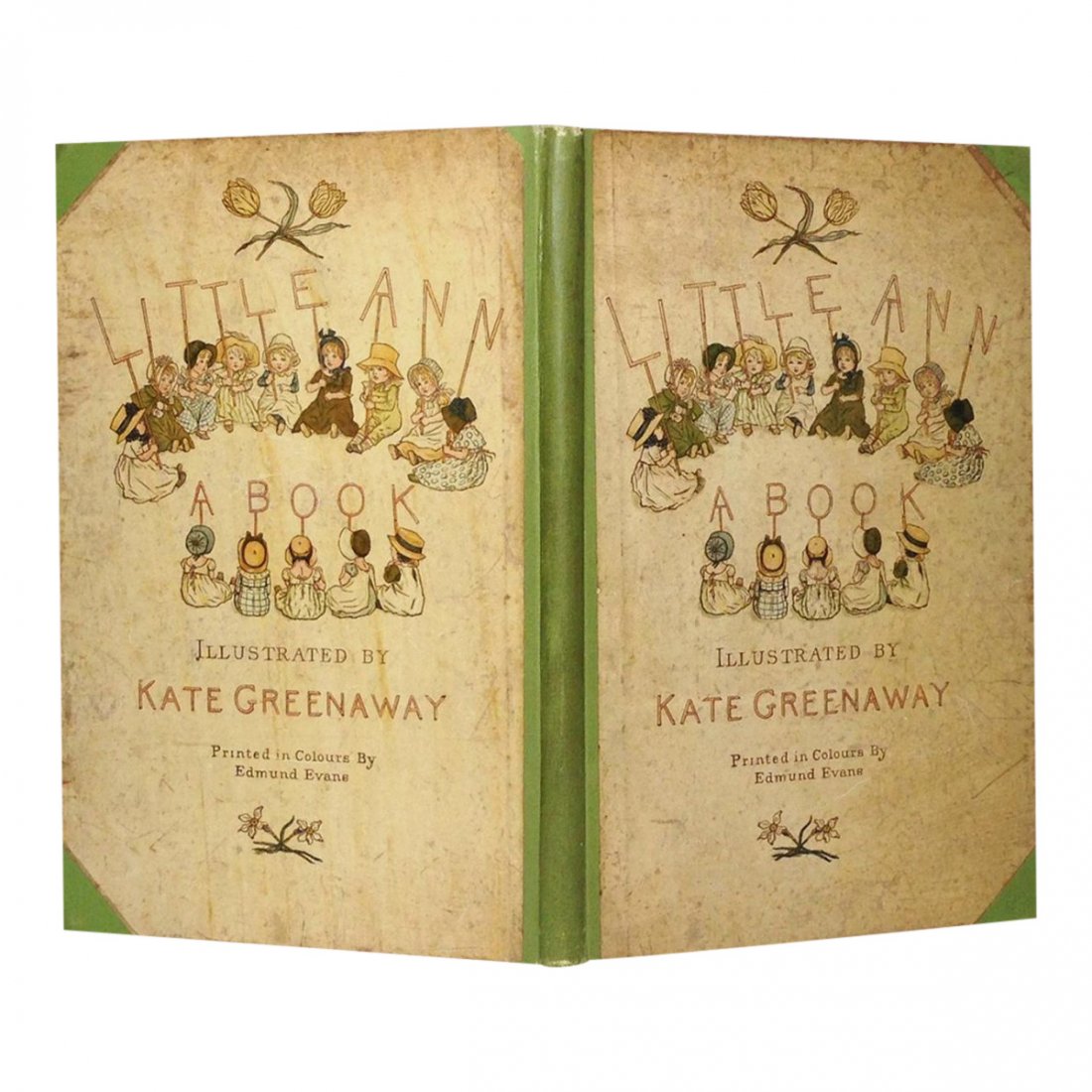 Little Ann and Other Poems by Jane & Ann Taylor: Book Title: Little Ann and Other Poems Author: Jane & Ann Taylor Date: 1883 Publisher: Routledge and Sons Size: 9.25 x 6.25 inches Pages: 64 Illustrated by Kate Greenaway, and printed in colors by Edm
