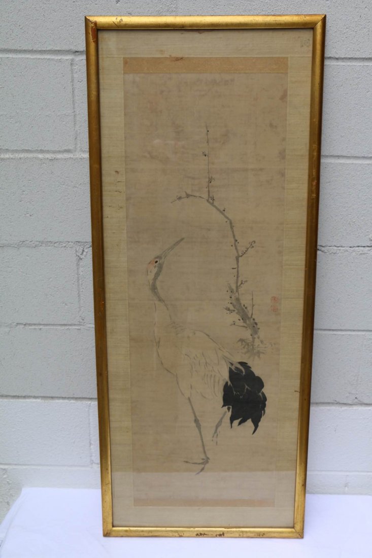 Egret and Branch Asian Print (1 of 4)