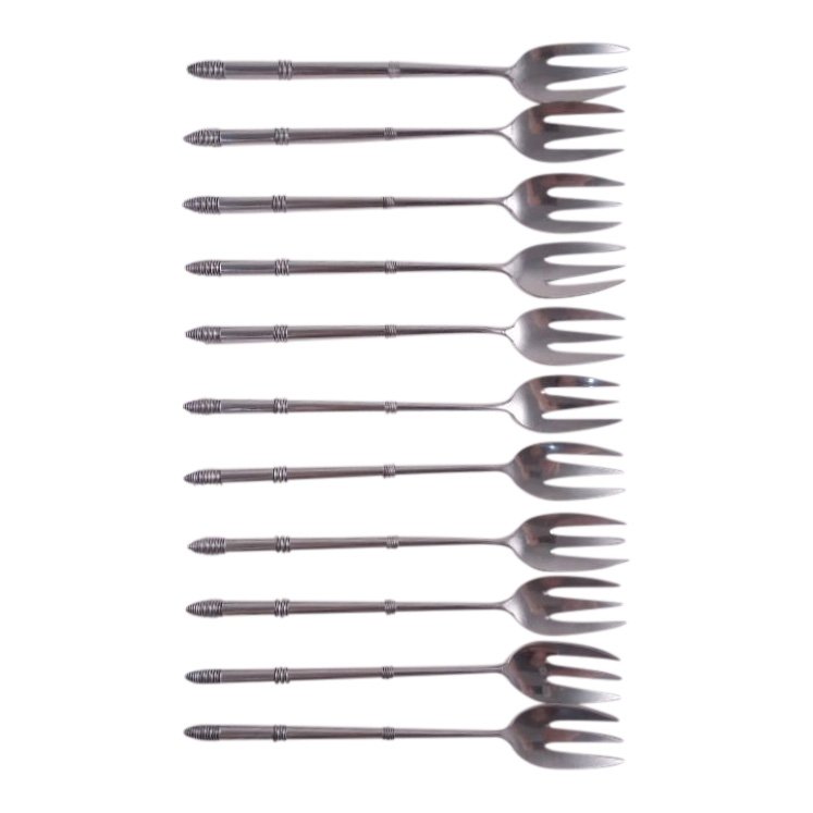 11 Tiffany Silverplate Beehive Cocktail Oyster Forks (1 of 2)