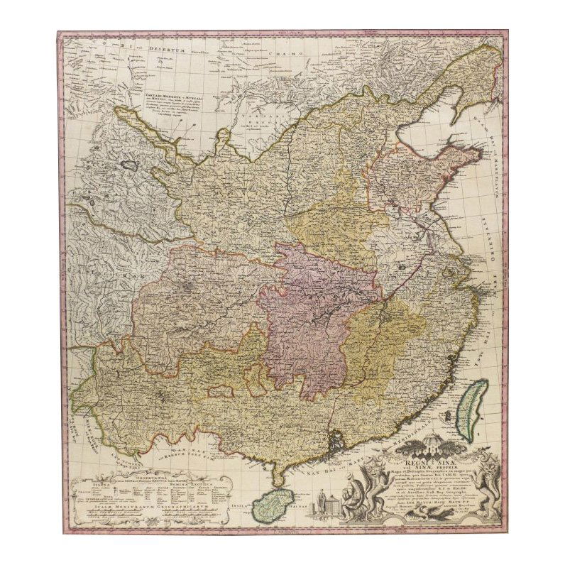 Regni Sinae vel Sinae Propriae by Homann Heirs 1745 (1 of 1)