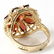 Estate 14K Yellow Gold Garnet Cocktail Ring, 3.50 ctw - 10