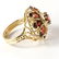 Estate 14K Yellow Gold Garnet Cocktail Ring, 3.50 ctw - 5