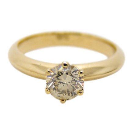 14K Yellow Gold Diamond Ring, 1.21 cts (1 of 6)
