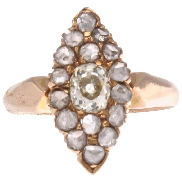 19th C Victorian Diamond Engagement Ring (1 of 4)