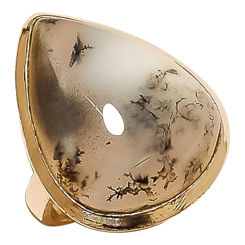 Dendrite Opal Sterling Silver Ring (1 of 1)