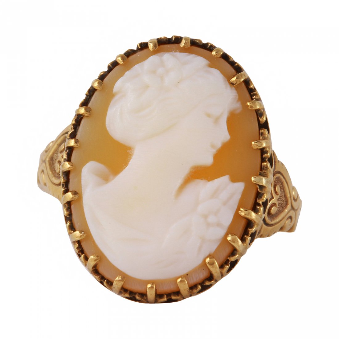 10K Yellow Gold Cameo Ring (1 of 3)