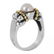 Lagos: 18K Gold Sterling Silver Pearl Ring - 2
