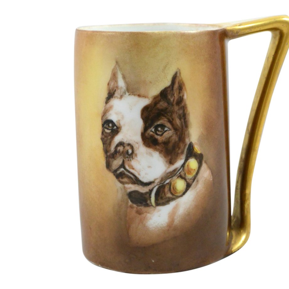 Vintage Bavarian Porcelain Boston Terrier Mug (1 of 7)
