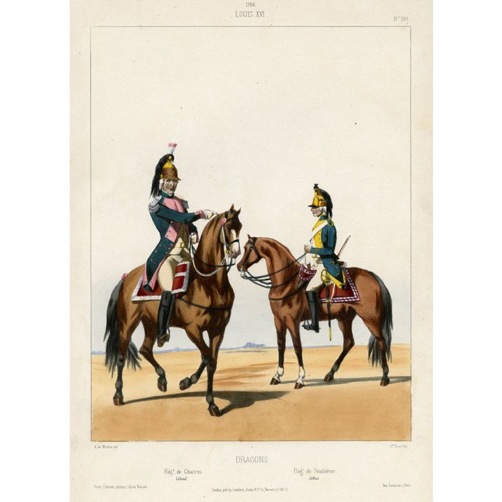 Alfred de Marbot: Louis XVI. Dragons. Regt. Chart, 1830 (1 of 1)