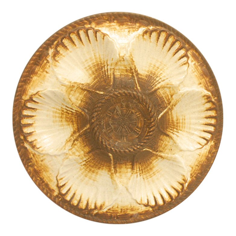 Longchamp Chantilly French Ceramic Oyster Plate (1 of 5)