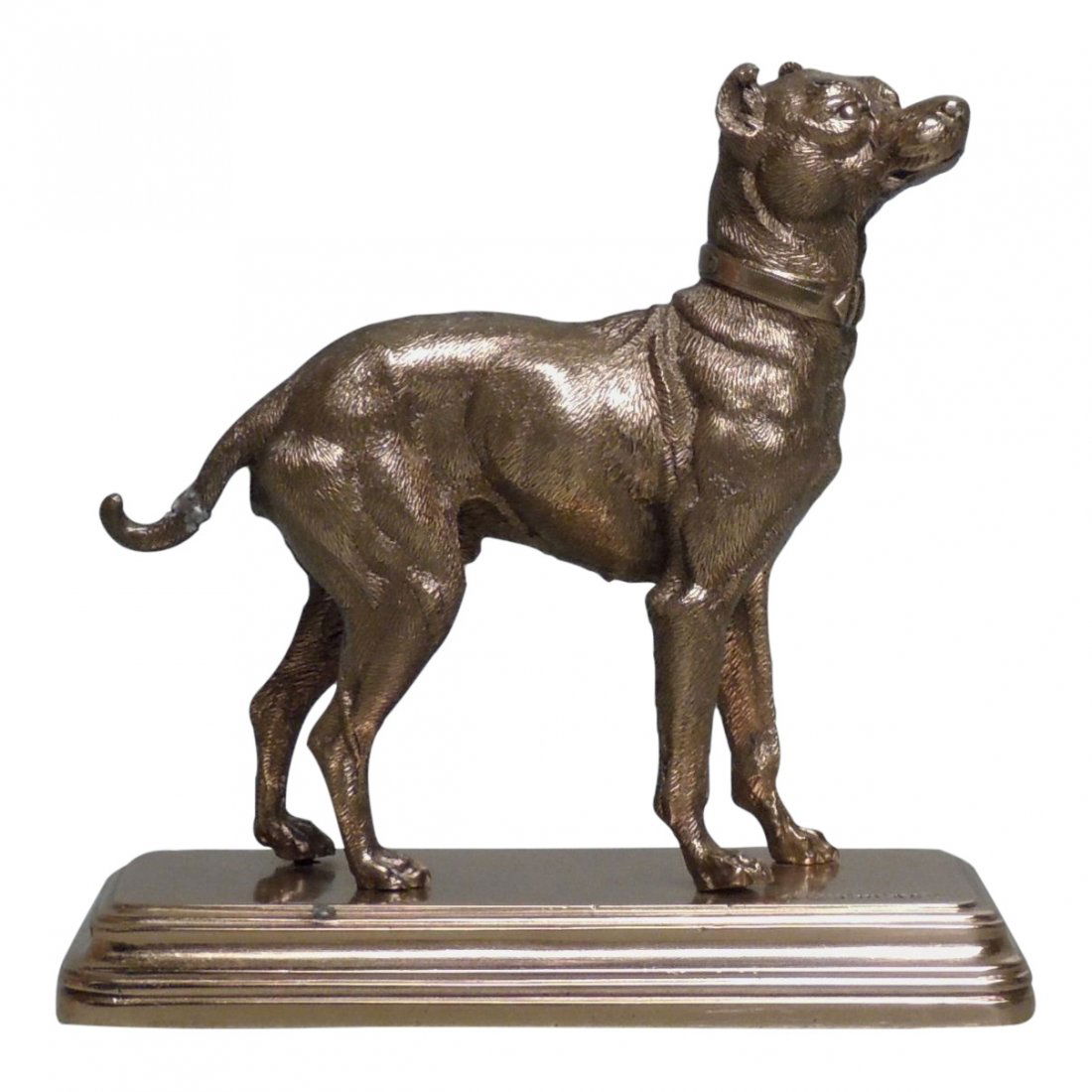 Alfred Dubucand: Gilt Bronze Terrier Dog Sculpture (1 of 10)