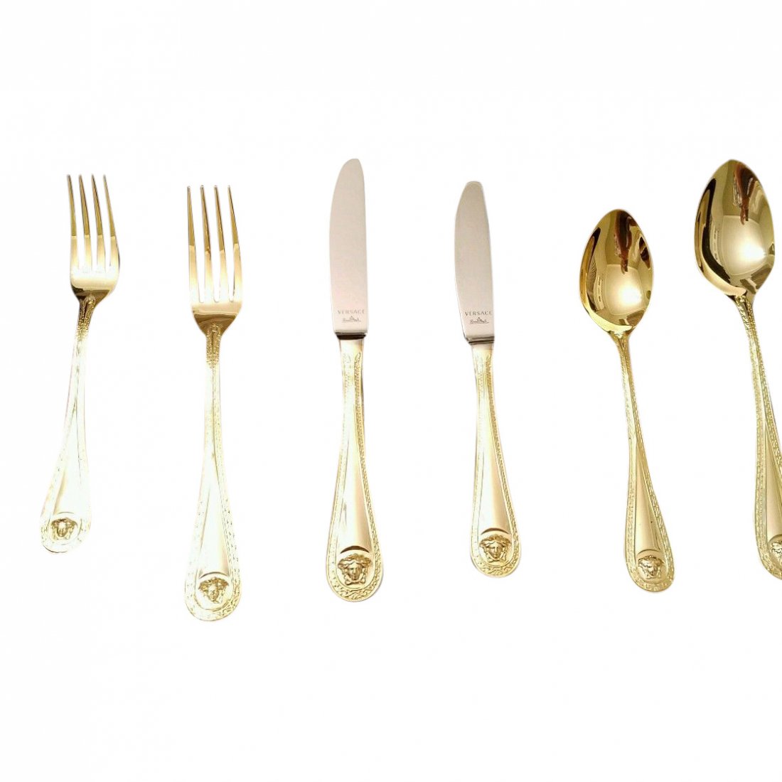 Set of 36 Versace for Rosenthal Medusa Gold Flatware (1 of 4)
