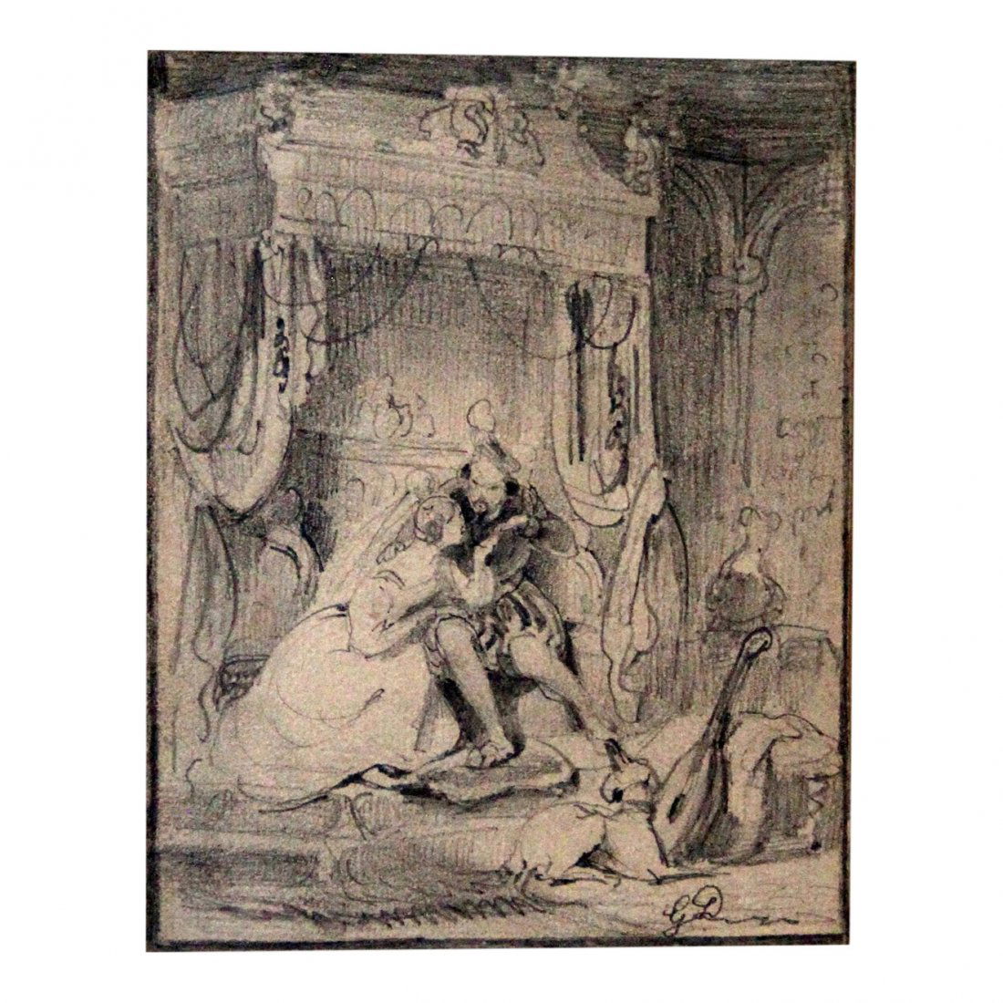 Gustave Dore: Sketch, Charles Perrault Fairy Tale (1 of 8)