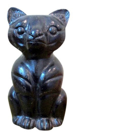 National Foundry Cast Iron Sitting Cat Doorstop, 1920