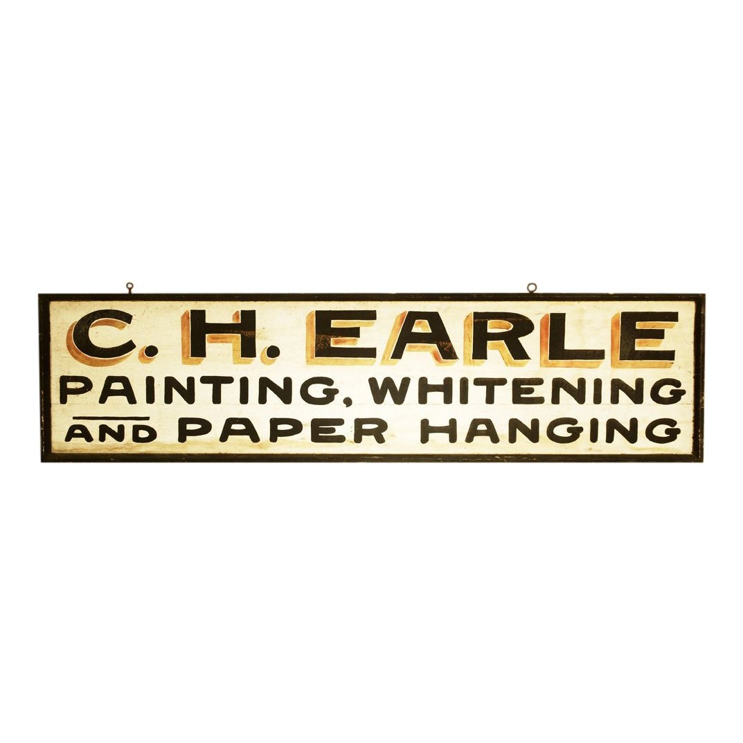 Late 19th C Painter Trade Sign (1 of 6)