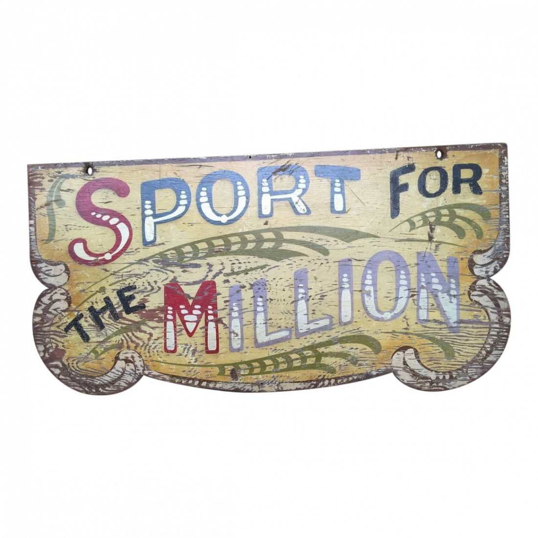 1910 Polychrome Carnival Arcade Sign (1 of 3)