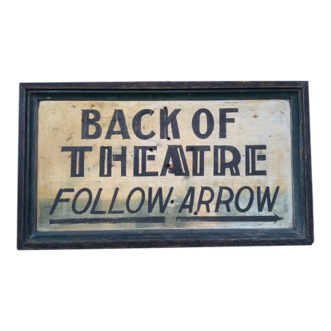 1920 Theatre Trade Sign (1 of 4)