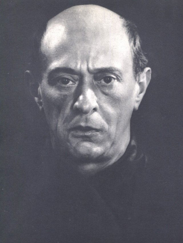 Man Ray: Arnold Schoenberg: Title: Arnold Schoenberg Artist: Man Ray Medium: Sheet-fed Gravure Date: 1934 Printer: Neogravure Company, France Image Size: 8 x 10.5 inches Man Ray, original name Emmanuel Radnitzky, was born on Aug